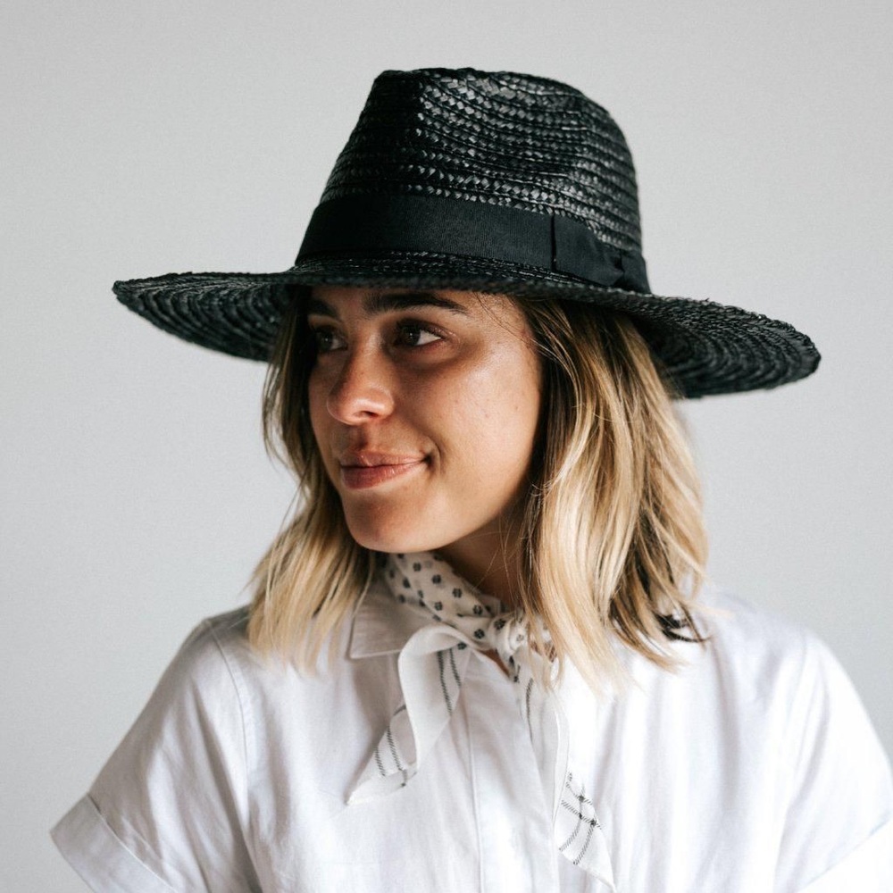 GIGIPIP Isla Black Straw Fedora